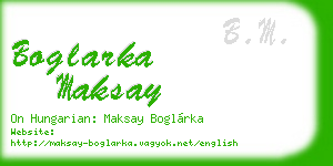 boglarka maksay business card